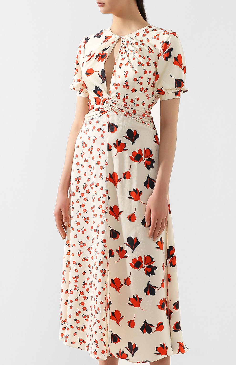 Платье с принтом SELF-PORTRAIT разноцветного цвета по цене 49100 руб., арт. SP21-013, фото 3 Платье с принтом SELF-PORTRAIT, арт. SP21-013, фото 3