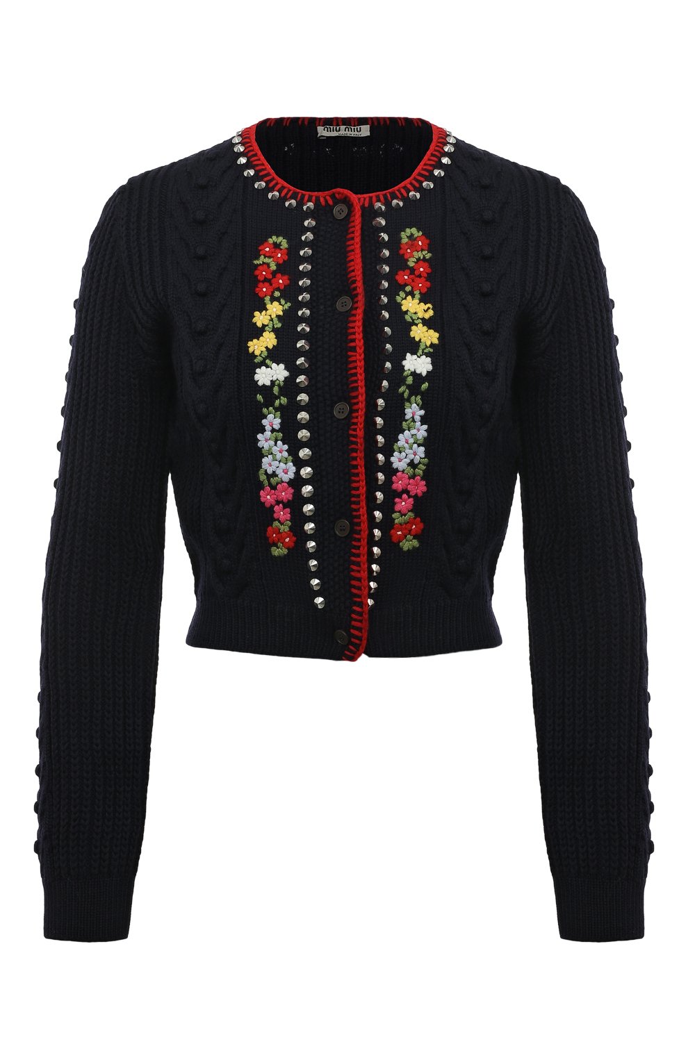 Шерстяной кардиган MIU MIU, арт. MMF554-1Z3M-F0008, фото 1
