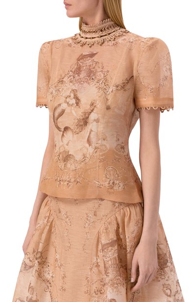 Льняной топ ZIMMERMANN, арт. 6942TC261, фото 3