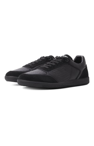 Мужские кожаные кеды EMPORIO ARMANI, арт. EM002855/AF18018