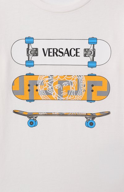 Хлопковая футболка VERSACE, арт. 1018560/1A13231, фото 3
