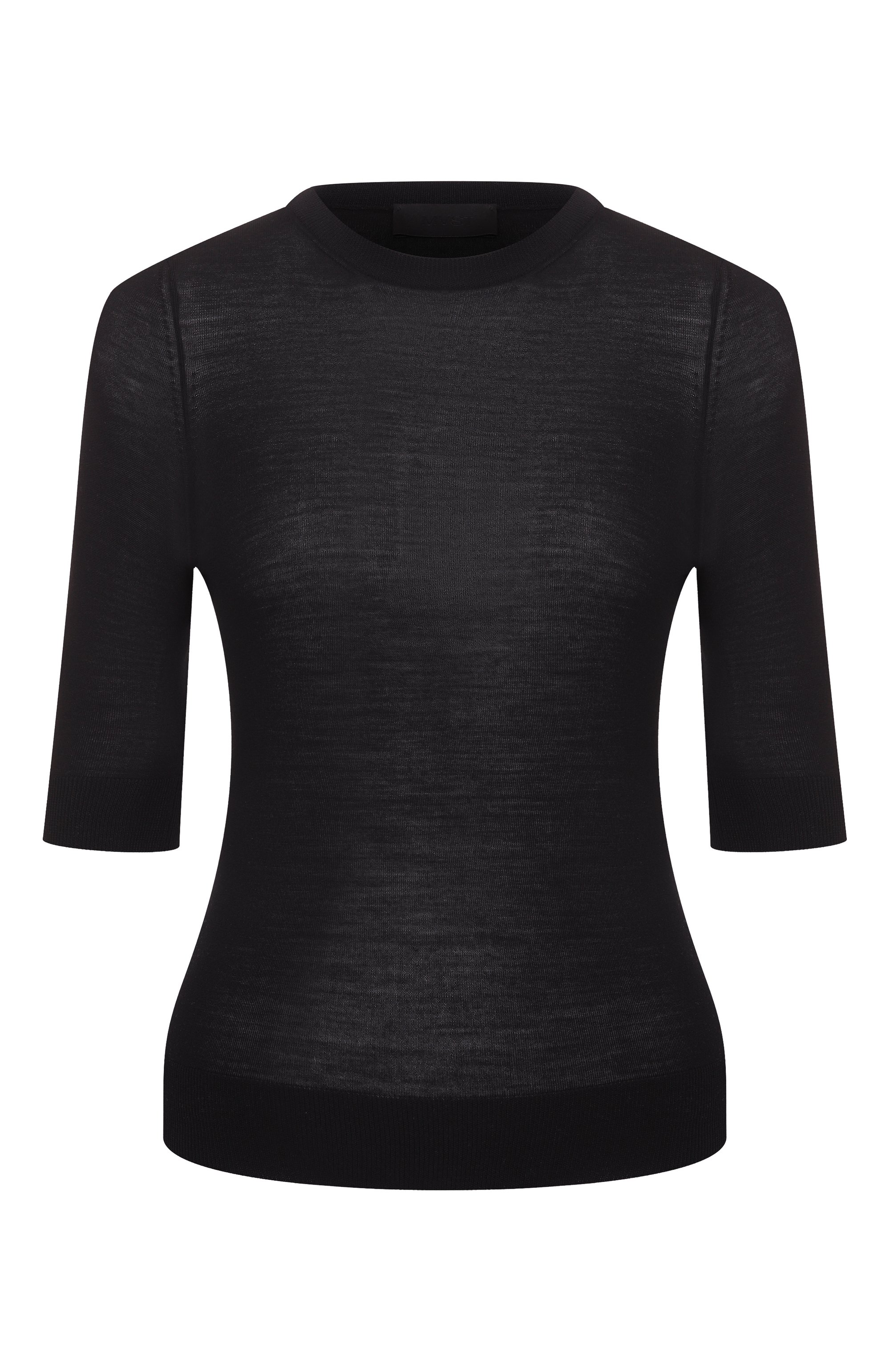 Шерстяной пуловер MVST черного цвета по цене 135500 руб., арт. M0-M25.1MW.K403/34-48, фото 1 Шерстяной пуловер MVST, арт. M0-M25.1MW.K403/34-48, фото 1