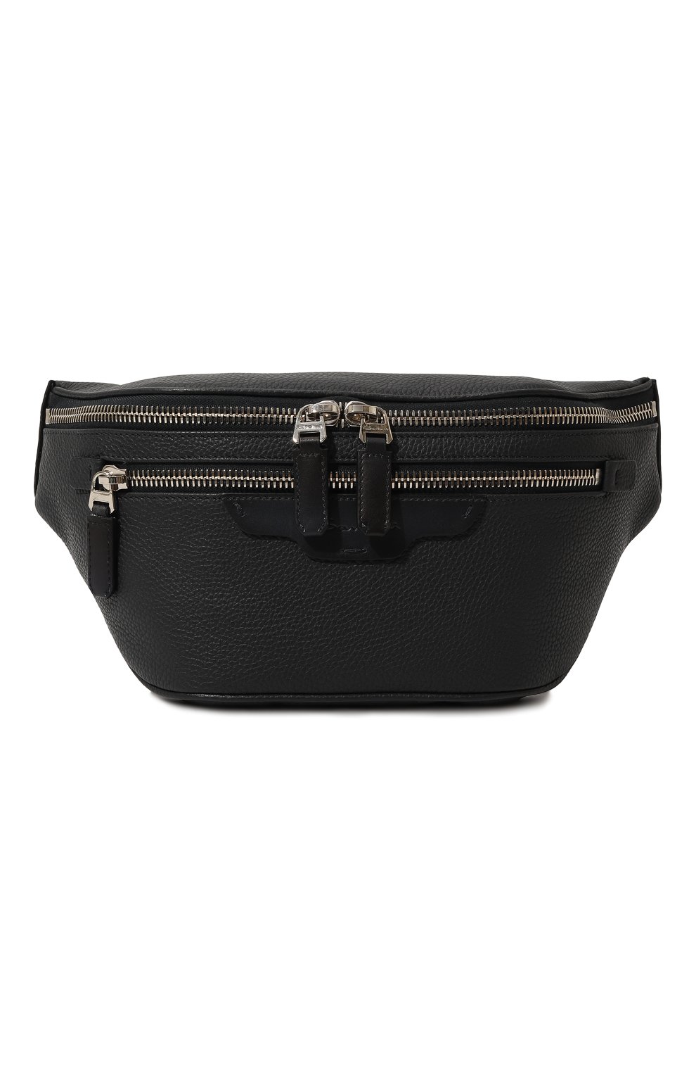 Кожаная поясная сумка SANTONI темно-синего цвета по цене 99100 руб., арт. UIBBA2365EN-A2IBU60, фото 1 Кожаная поясная сумка SANTONI, арт. UIBBA2365EN-A2IBU60, фото 1