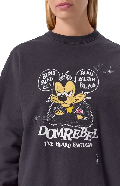 Хлопковый свитшот DOMREBEL, арт. BLABLA/SWEATSHIRT, фото 5