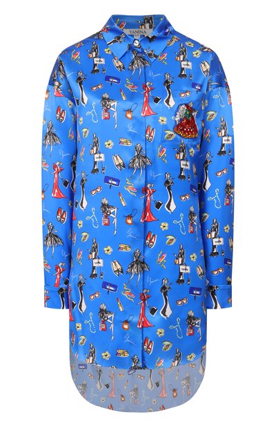 Женская атласная рубашка YANINA, арт. T-3122