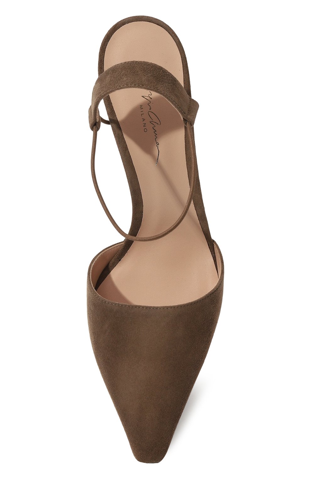 Замшевые туфли GIORGIO ARMANI коричневого цвета по цене 72650 руб., арт. X1E918/XC067, фото 6 Замшевые туфли GIORGIO ARMANI, арт. X1E918/XC067, фото 6