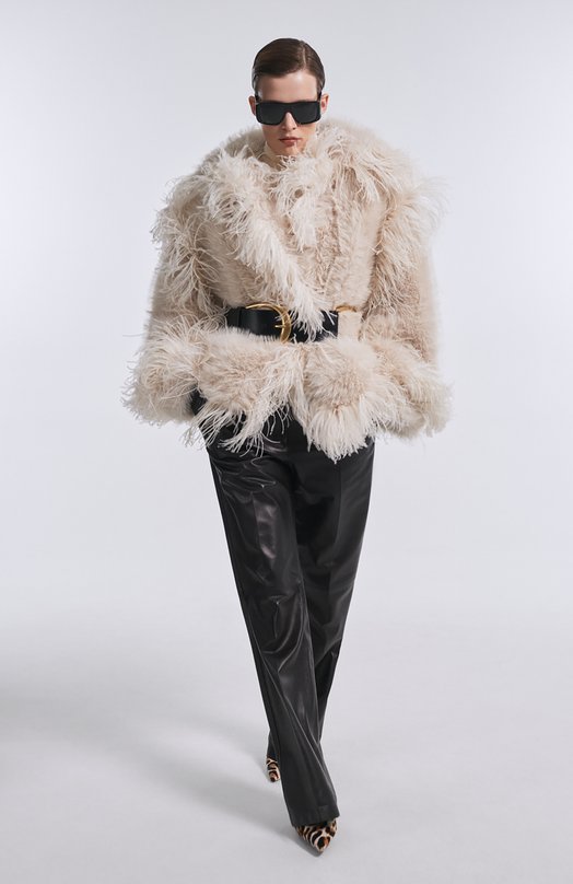 Кожаные брюки MVST M25.1PW.L010/NAPPA CREAM Чёрный  M25.1PW.L010/NAPPA CREAM Фото 6