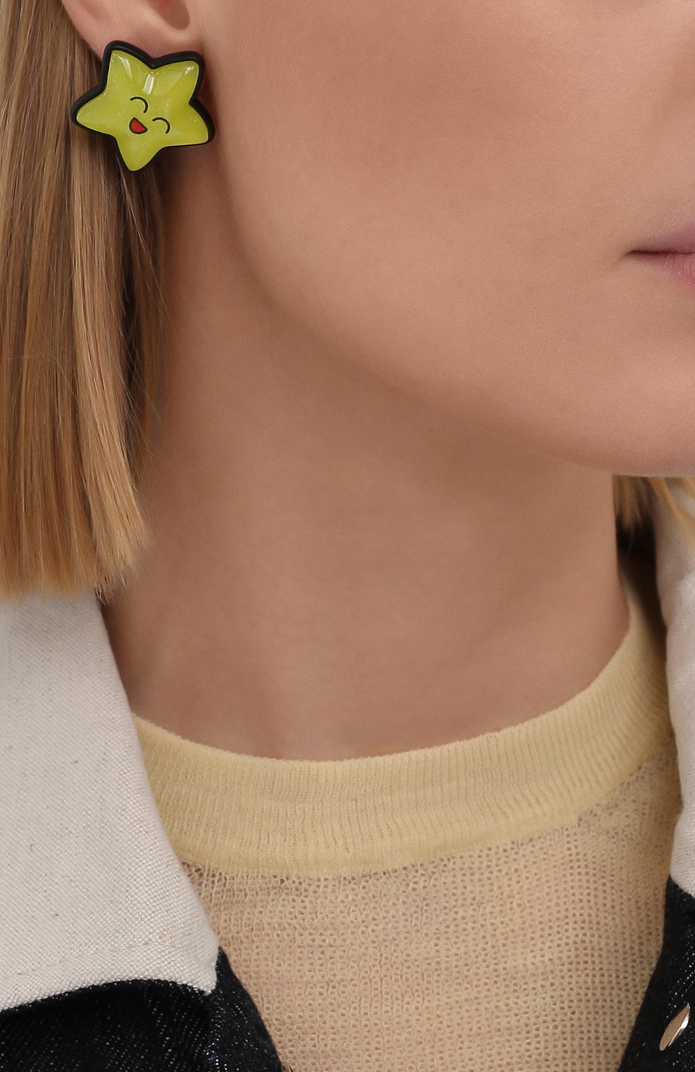 Серьги sticker cat star BALENCIAGA, арт. 659969/TZ25Z, фото 2