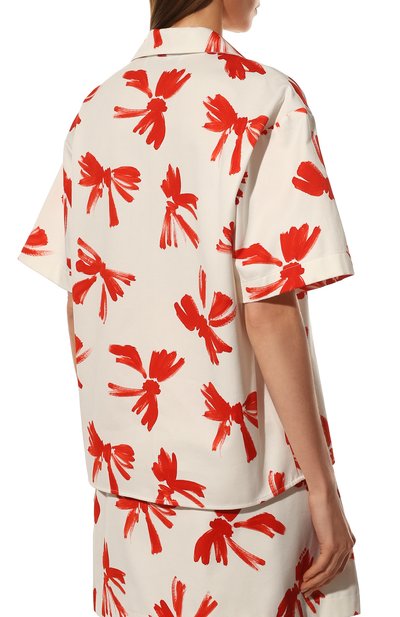Хлопковая рубашка MSGM, арт. 3241MDE23 227154, фото 4