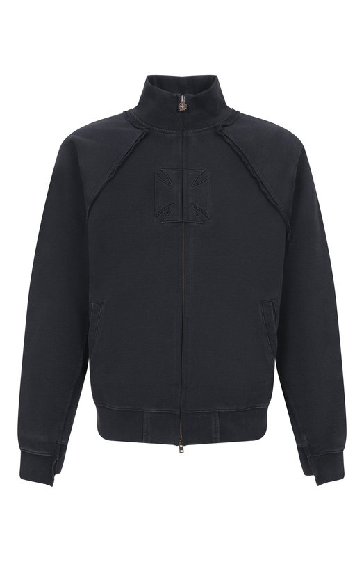 Хлопковая толстовка VETEMENTS ME76ZU153B/1302 M0LLET0N Чёрный ME76ZU153B/1302 M0LLET0N