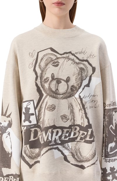 Хлопковый свитшот DOMREBEL, арт. HIGH L0W SWEATSHIRT, фото 5