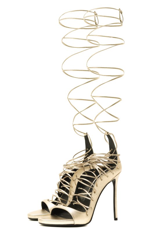 Кожаные босоножки Riri Dsquared2 HSW0266 Золотой HSW0266