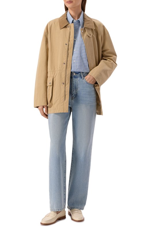 Хлопковая рубашка Dunst UDSH6A115B1 Голубой  UDSH6A115B1 Фото 2