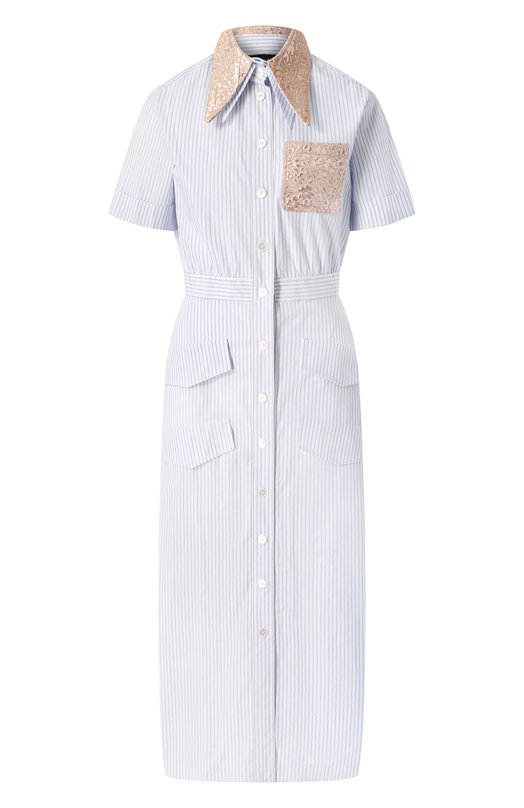 

Хлопковое платье Rochas, Голубой