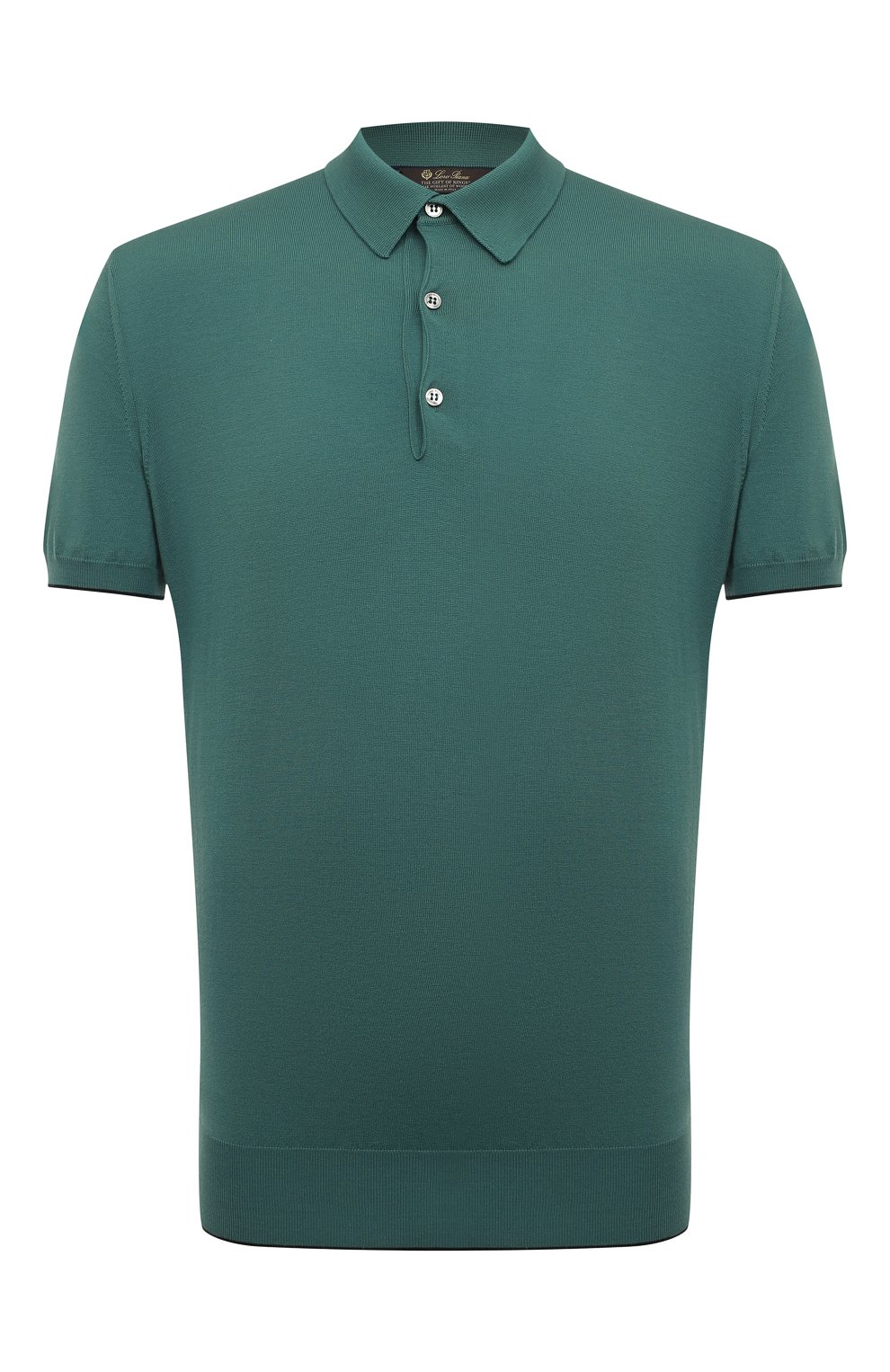 Шерстяное поло LORO PIANA зеленого цвета по цене 299500 руб., арт. FAM1878, фото 1 Шерстяное поло LORO PIANA, арт. FAM1878, фото 1