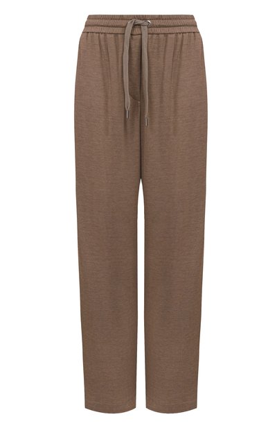 Женские брюки из хлопка и шелка BRUNELLO CUCINELLI, арт. MD828SM689