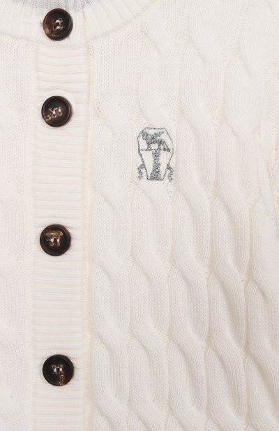 Хлопковый кардиган BRUNELLO CUCINELLI, арт. B19M19906A, фото 3