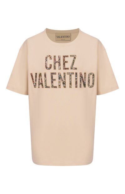 Женская хлопковая футболка VALENTINO, арт. 8B3MG26A/A5J