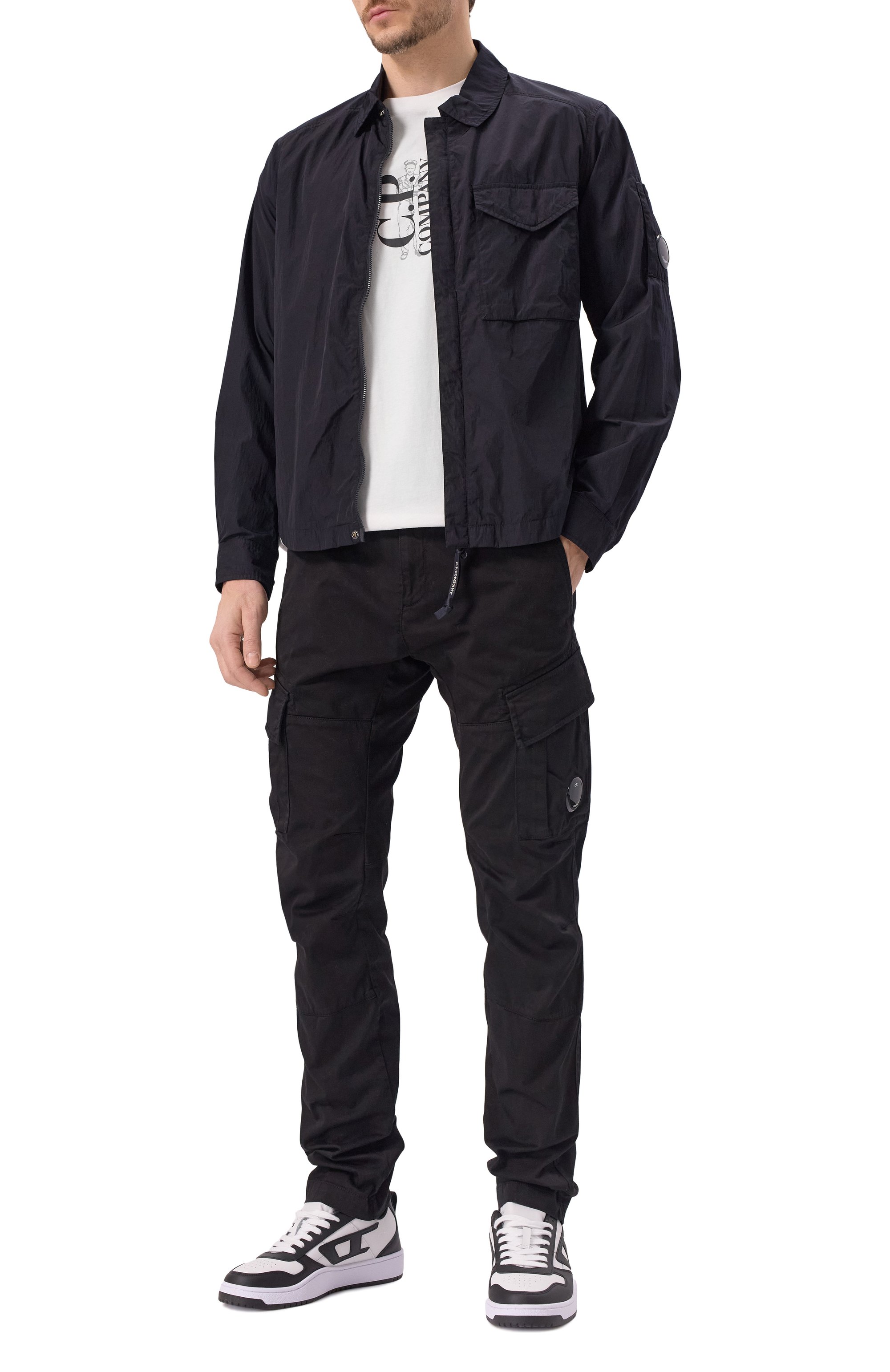 Хлопковая футболка C.P. COMPANY, арт. 18CMTS177A005100W, фото 2