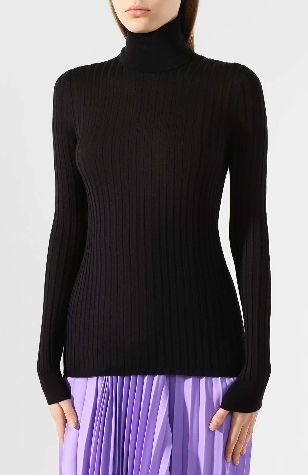 Шелковая водолазка GUCCI черного цвета по цене 83800 руб., арт. 467680/X2138, фото 3 Шелковая водолазка GUCCI, арт. 467680/X2138, фото 3