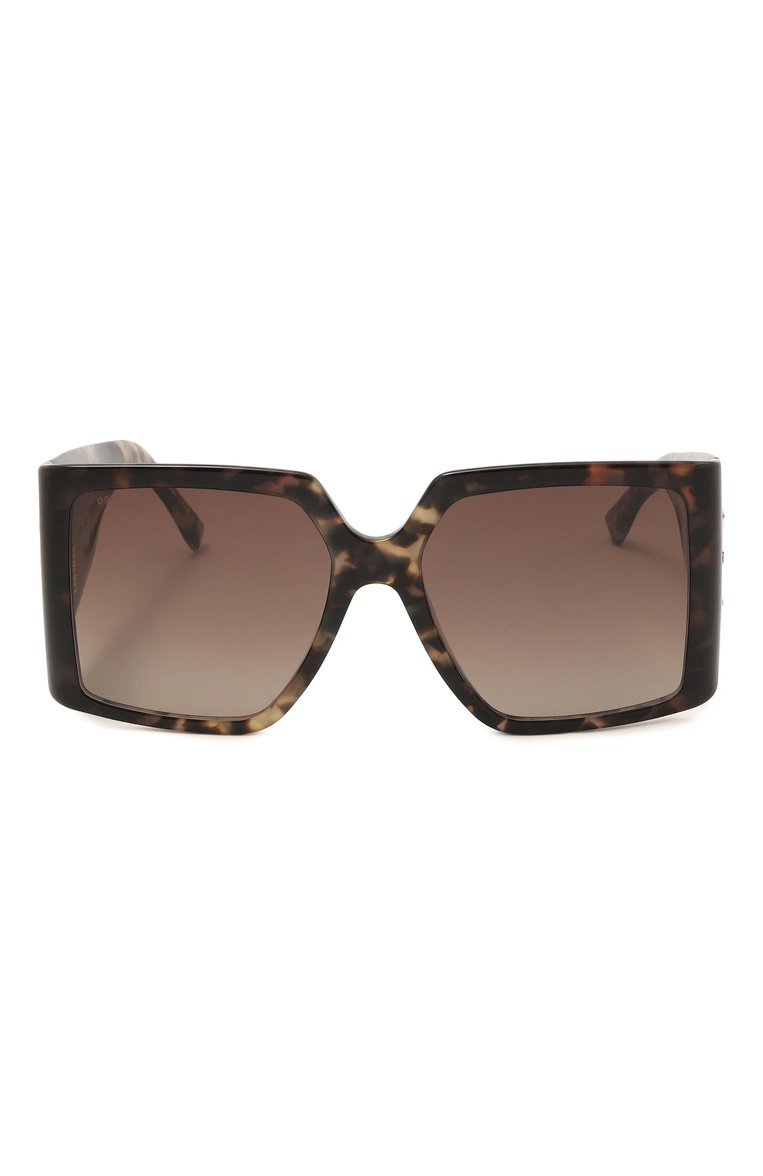 Женские солнцезащитные очки DSQUARED2 коричневого цвета, арт. D20096 ACI | Фото 3 (Региональные ограничения белый список (Axapta Mercury): Не проставлено; Нос: Не проставлено; Тип очков: С/з; Материал: Пластик; Оптика Гендер: оптика-женское; Очки форма: Квадратные)