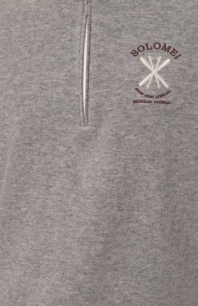 Свитшот из кашемира и хлопка BRUNELLO CUCINELLI, арт. MM818B2230, фото 5