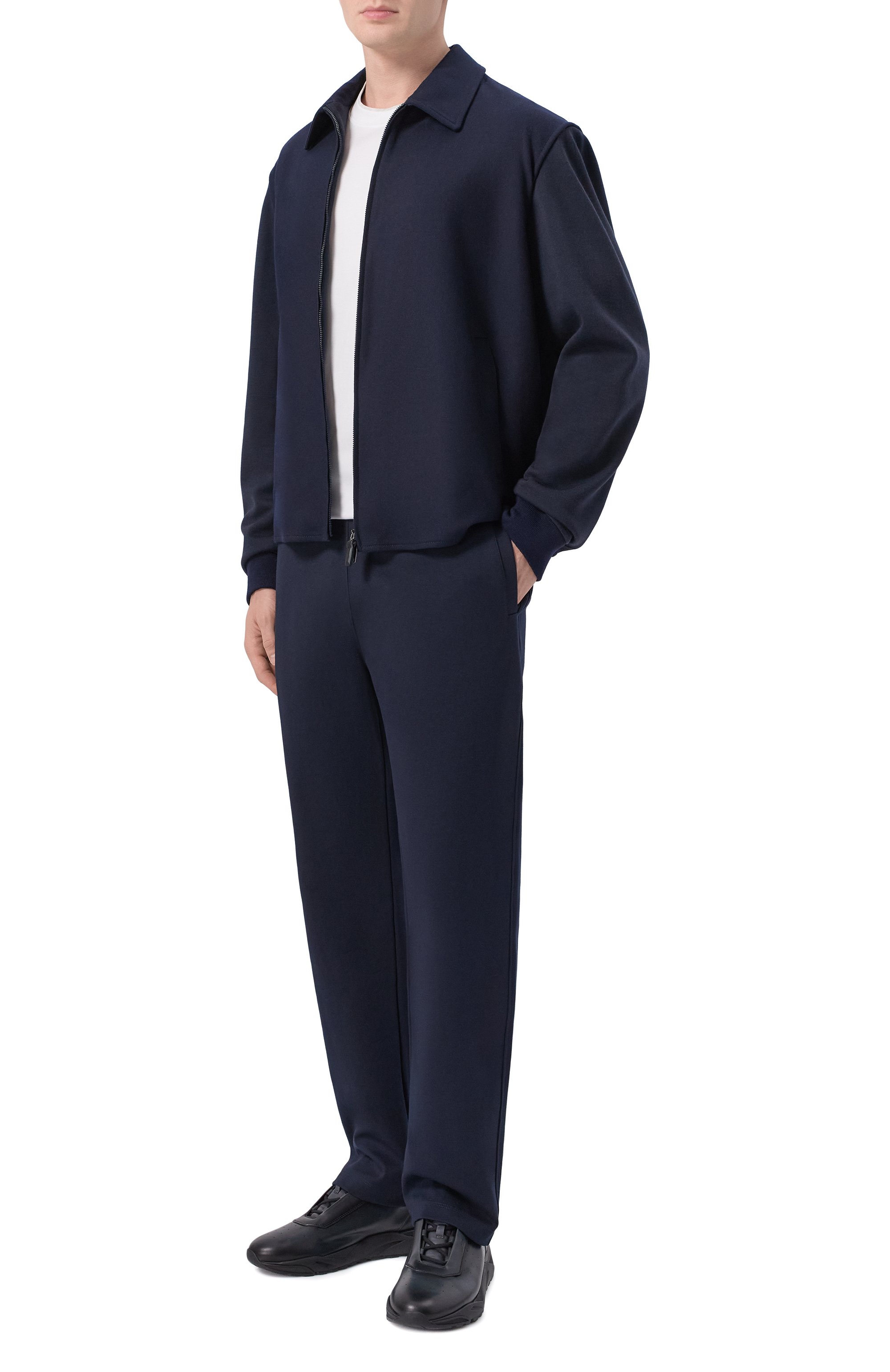 Хлопковые брюки CORNELIANI темно-синего цвета по цене 48450 руб., арт. 27G565/2725068, фото 2 Хлопковые брюки CORNELIANI, арт. 27G565/2725068, фото 2