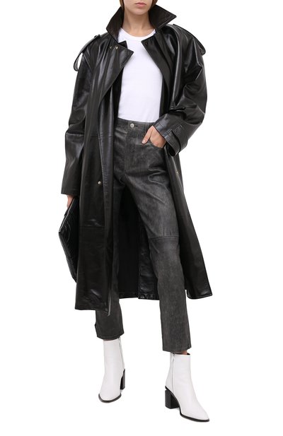 Кожаные брюки ISABEL MARANT ETOILE, арт. PA1715-20A016E/TEA, фото 2