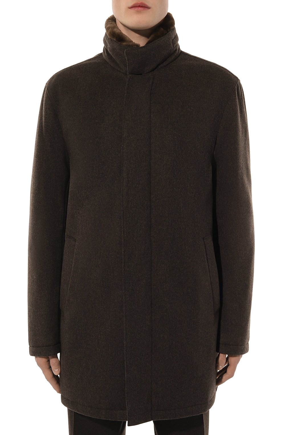 Шерстяная куртка с отделкой из бобра ANDREA CAMPAGNA, арт. C0NN0R/052592CQ_SET, фото 3