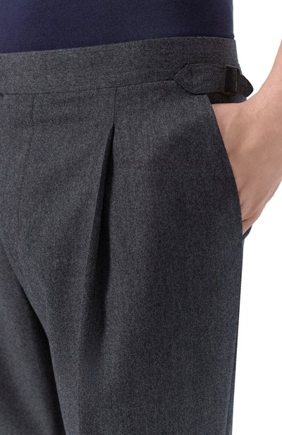 Шерстяные брюки CORNELIANI темно-серого цвета по цене 59950 руб., арт. 284L26/2A18111, фото 5 Шерстяные брюки CORNELIANI, арт. 284L26/2A18111, фото 5