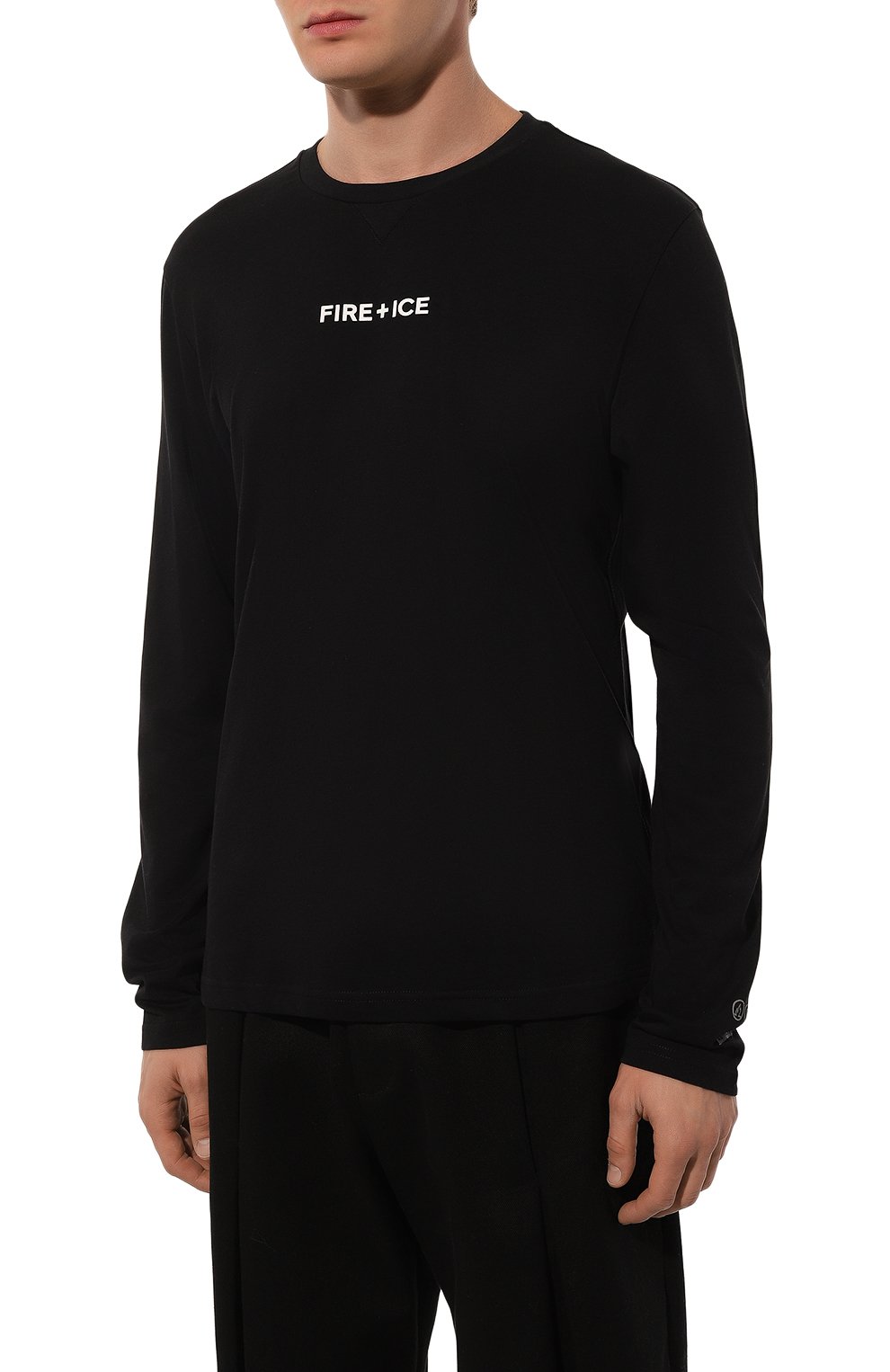 Хлопковый лонгслив BOGNER FIRE+ICE черного цвета по цене 14100 руб., арт. 54307030, фото 3 Хлопковый лонгслив BOGNER FIRE+ICE, арт. 54307030, фото 3