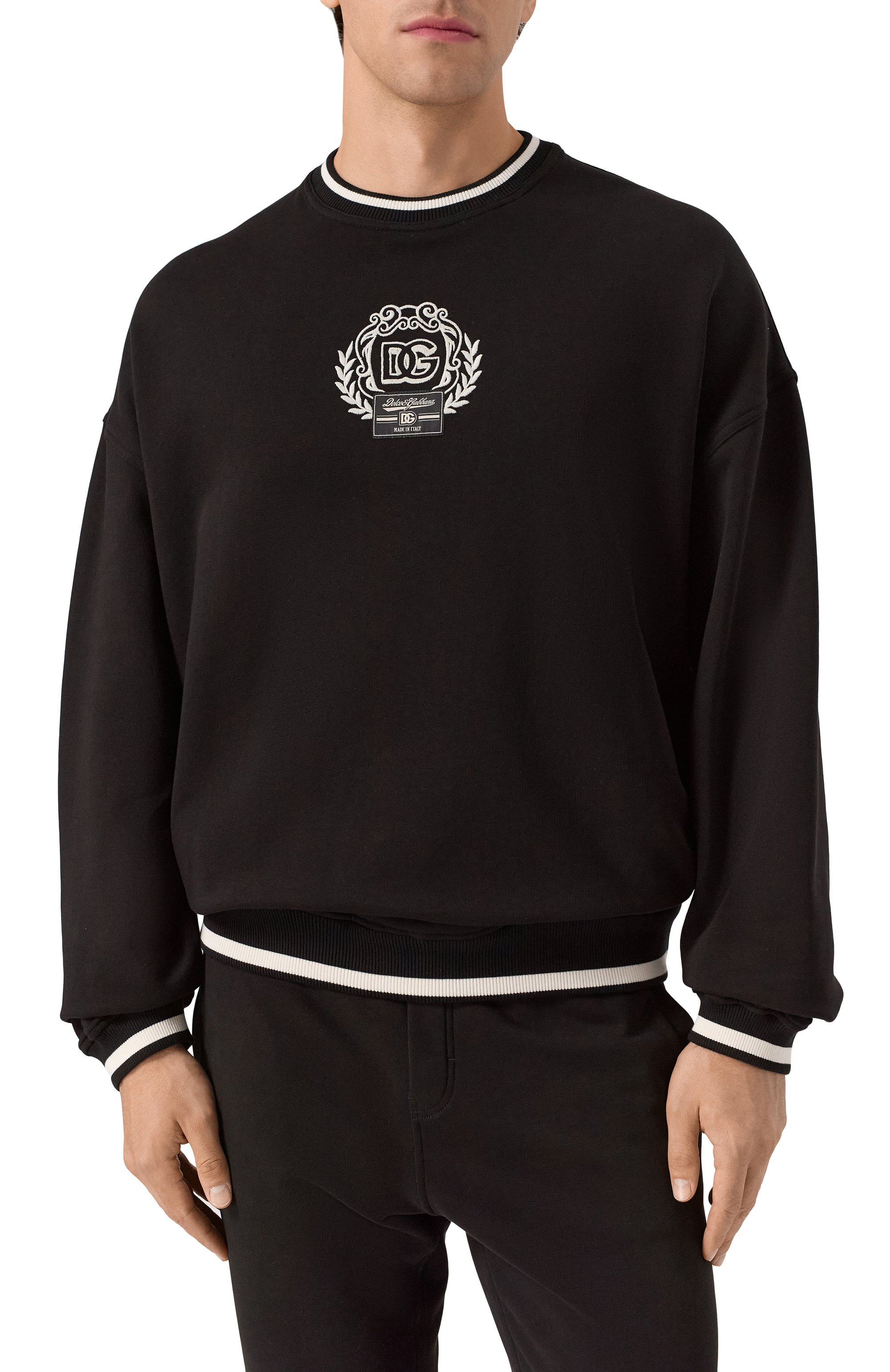 Хлопковый свитшот DOLCE & GABBANA, арт. G9BIQZ/HU7DU, фото 3