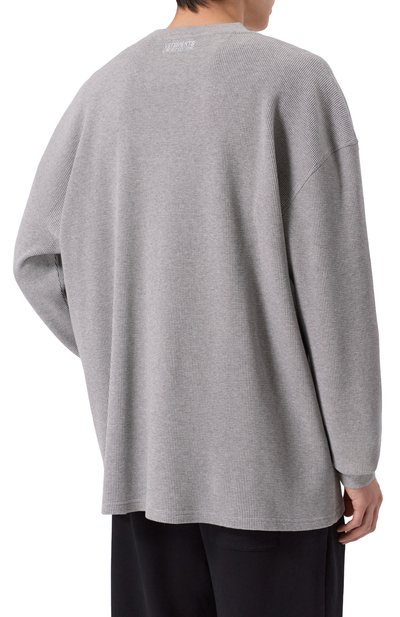 Хлопковый лонгслив VETEMENTS, арт. ME76LS181G/1220 JERSEY, фото 4