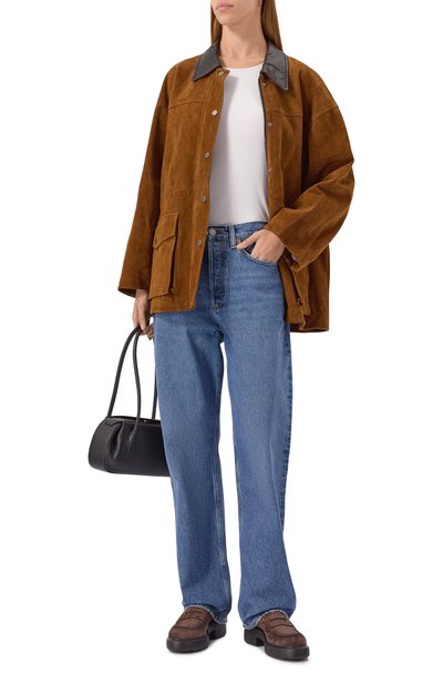 Замшевые пенни-лоферы SANTONI, арт. WUEG71868SM0THLW, фото 3