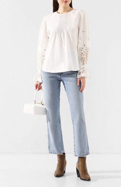 Хлопковая блузка SEE BY CHLOÉ, арт. CHS20SHT37022, фото 2