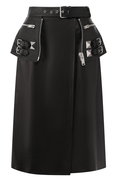 Кожаная юбка ALEXANDER MCQUEEN, арт. 594838/Q5ACQ, фото 1