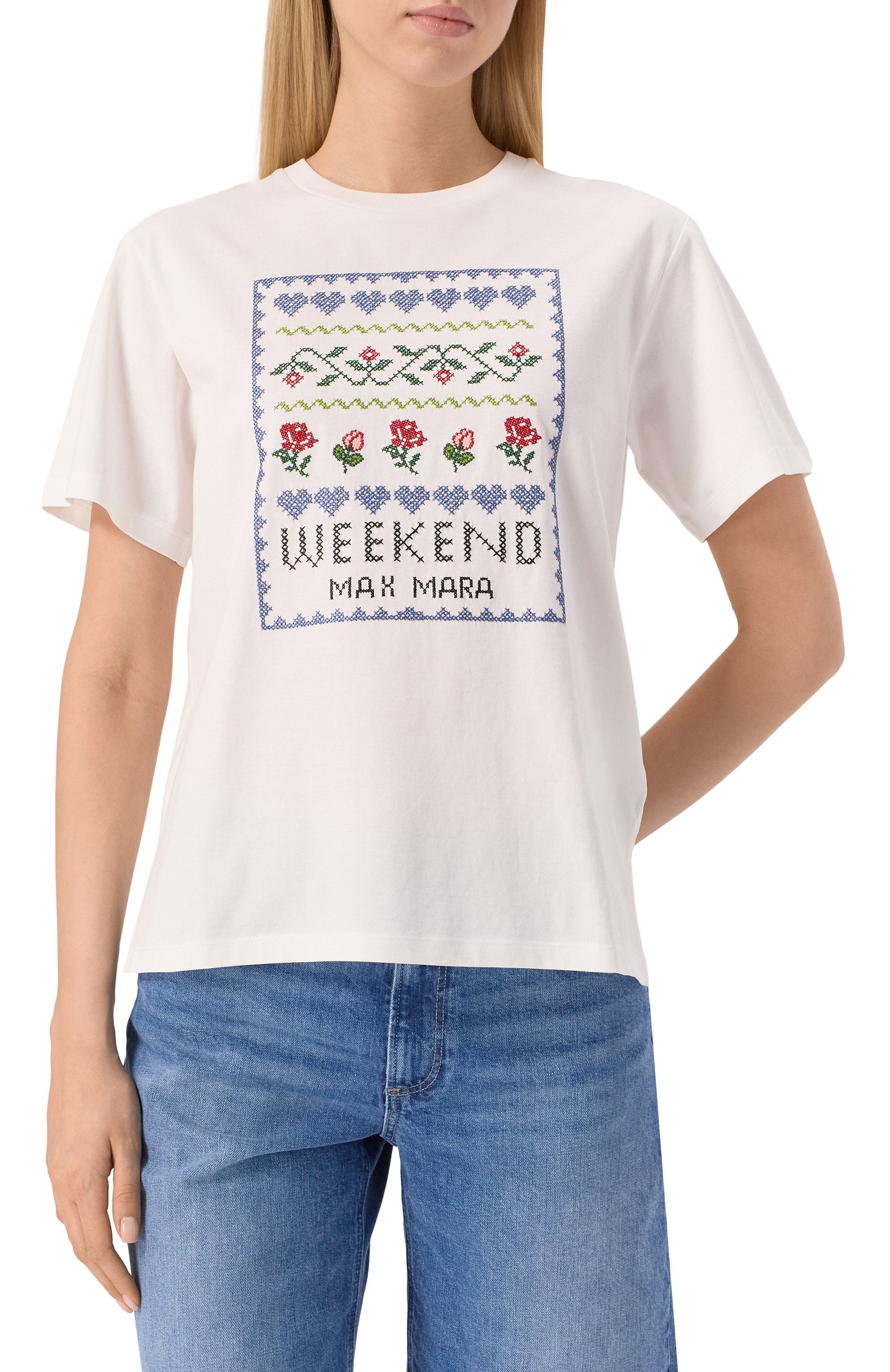 Хлопковая футболка WEEKEND MAX MARA, арт. CABINA, фото 3