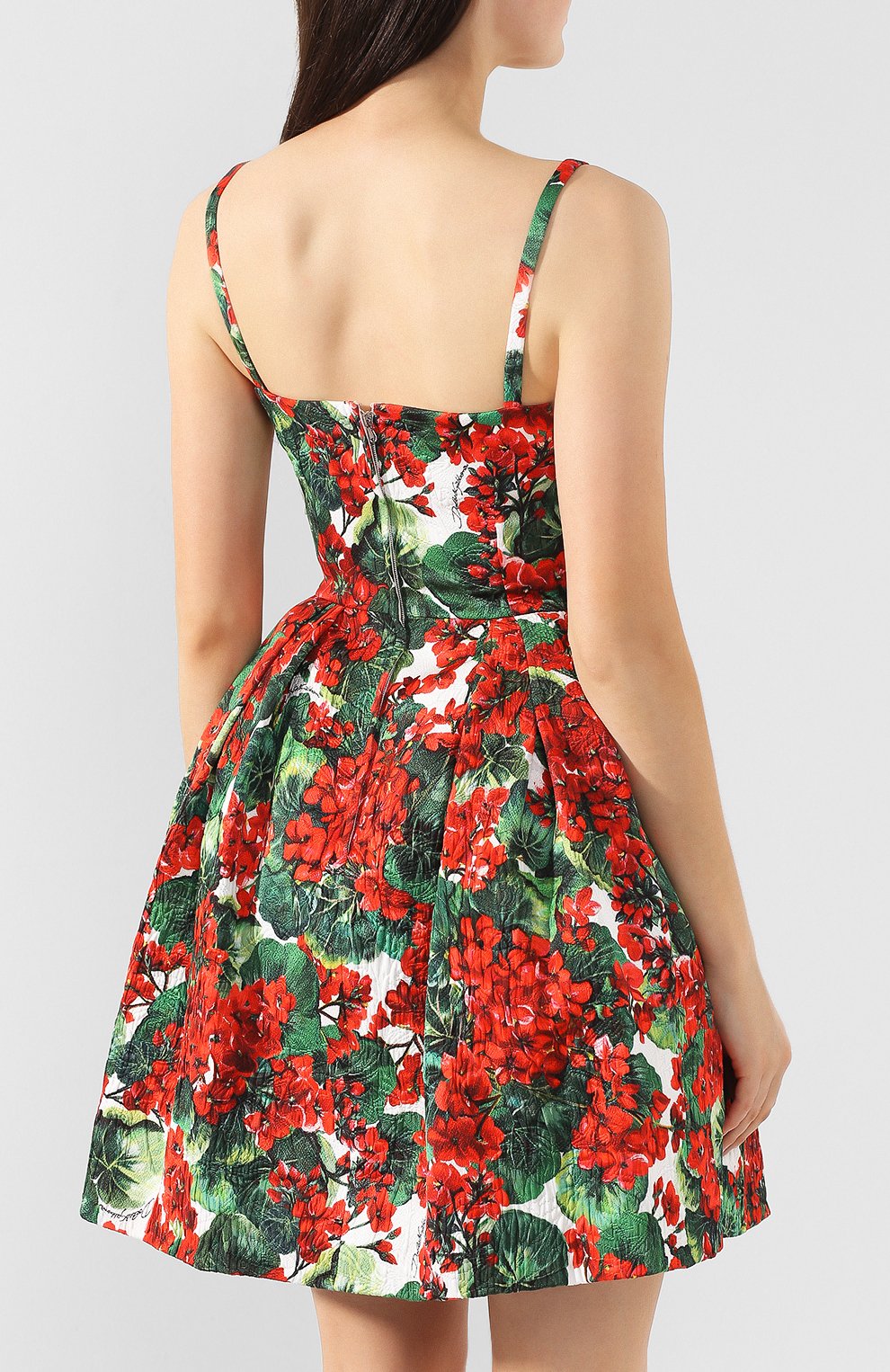 Платье из смеси хлопка и вискозы DOLCE & GABBANA, арт. F67G0Z/HSMY7, фото 4
