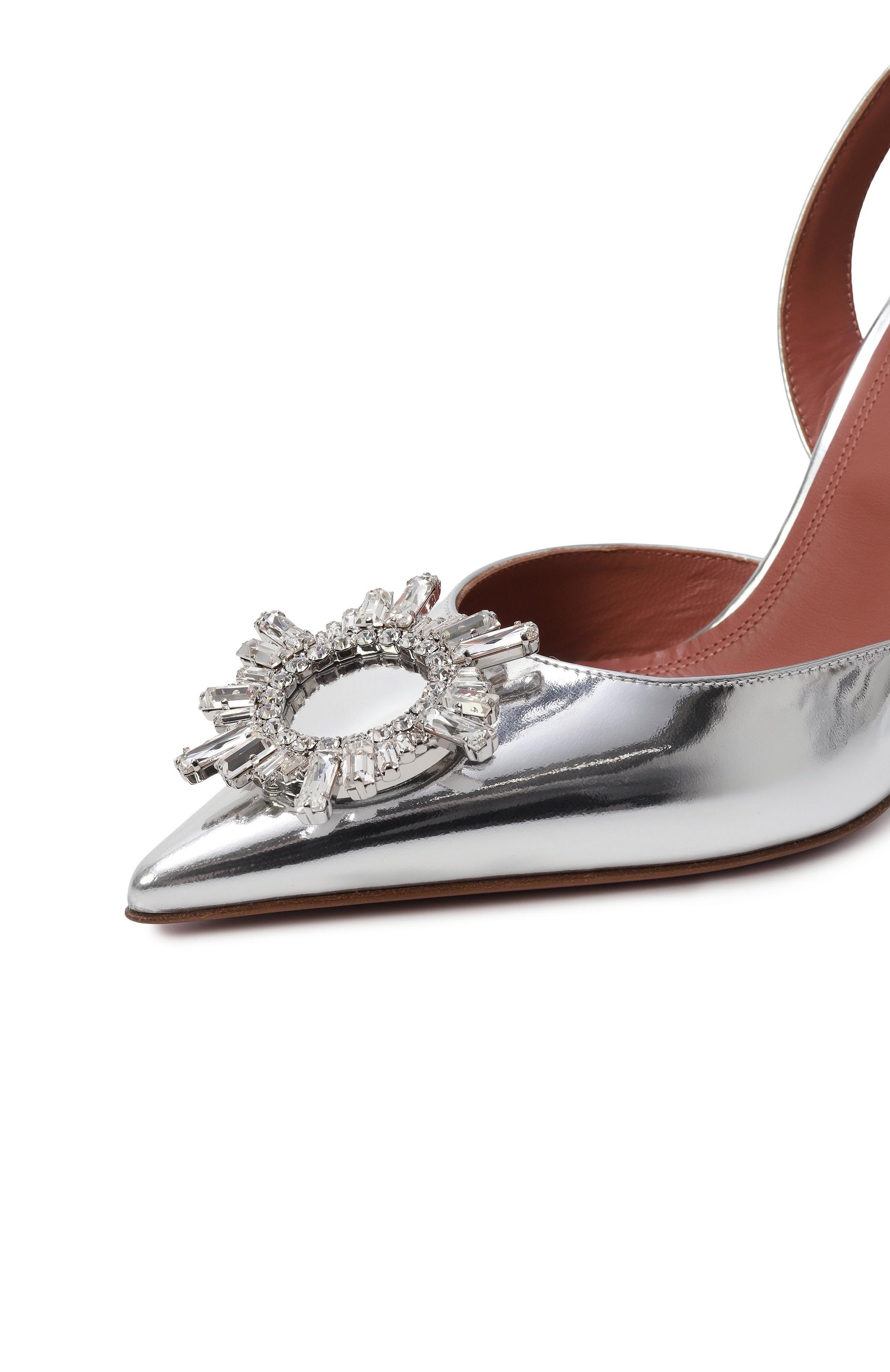 Кожаные туфли begum sling 95 AMINA MUADDI, арт. BEGUM SLING/MIRR0R, фото 7