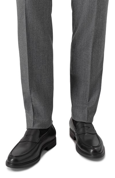 Кожаные пенни-лоферы DOUCAL'S, арт. DU3491MARCUF259N, фото 3