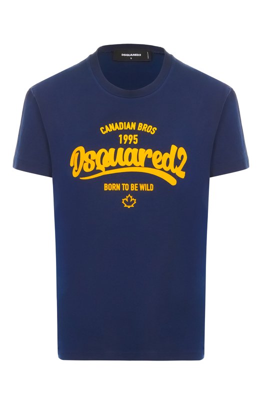 Хлопковая футболка Dsquared2 S75GD0488/D20035 Синий S75GD0488/D20035