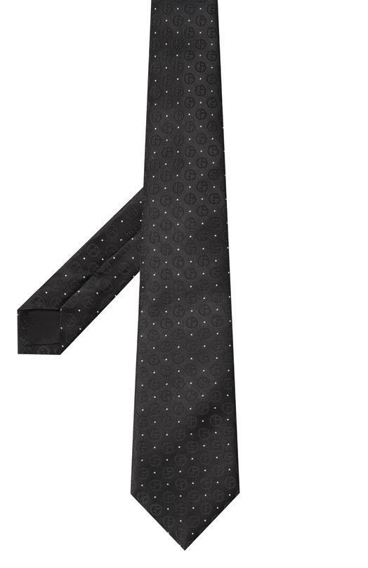 Шелковый галстук Giorgio Armani GM000800/TE16574 Чёрный  GM000800/TE16574 Фото 3