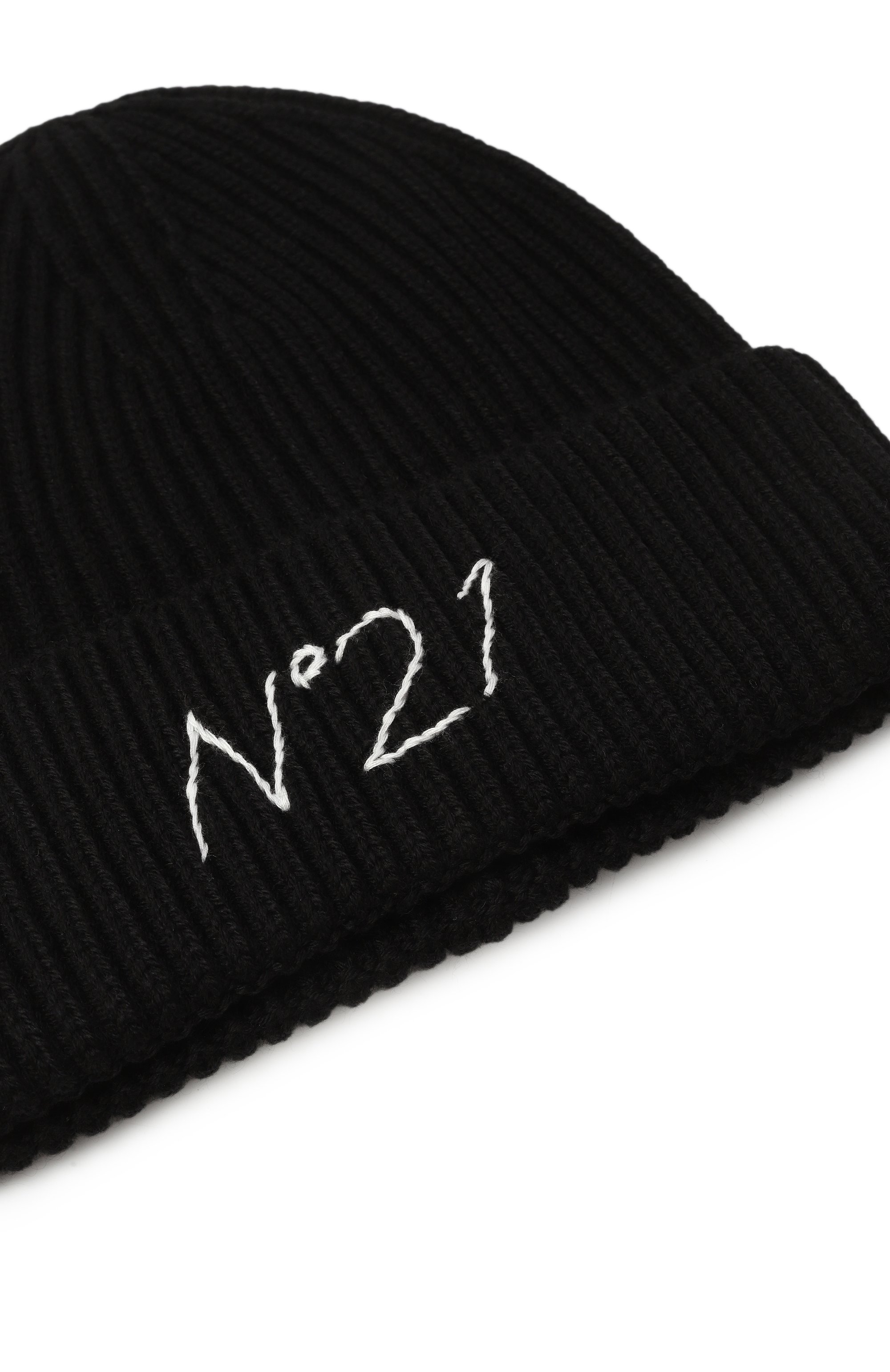 Шапка N21 черного цвета по цене 6655 руб., арт. N2108S/N0460, фото 3 Шапка N21, арт. N2108S/N0460, фото 3