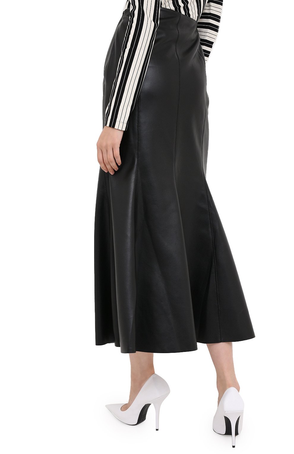 Юбка-миди NANUSHKA, арт. ARTEM_BLACK_VEGAN LEATHER, фото 4