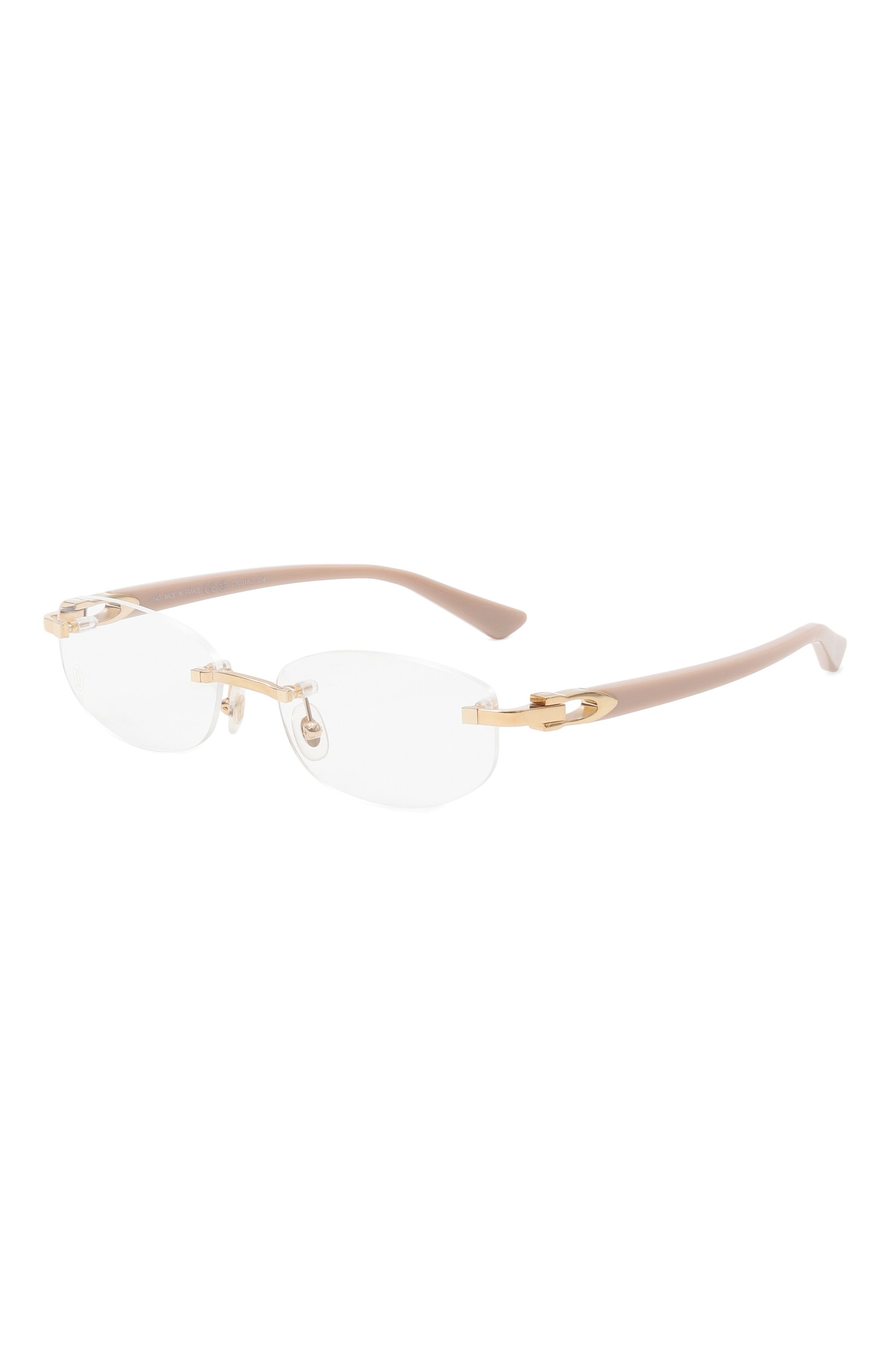 Оправа CARTIER бежевого цвета по цене 130000 руб., арт. CT0318 004, фото 1 Оправа CARTIER, арт. CT0318 004, фото 1