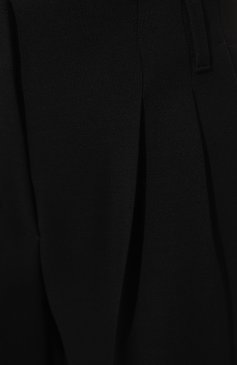 Женские шерстяные брюки WINDSOR черного цвета, арт. 52 DH133/10014498 | Фото 5 (Силуэт Ж (брюки и джинсы): Широкие; Материал внешний: Шерсть; Длина (брюки, джинсы): Стандартные; Женское Кросс-КТ: Брюки-одежда; Материал сплава: Проставлено; Драгоценные камни: Проставлено; Стили: Кэжуэл)