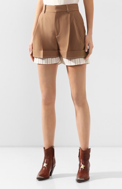 Шерстяные шорты CHLOÉ, арт. CHC20USH11063, фото 3