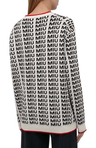 Шерстяной кардиган MIU MIU, арт. MMF198-1V8X-F0304, фото 4