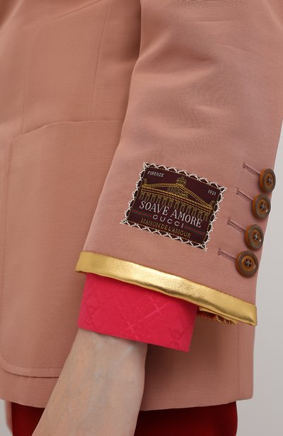 Жакет из хлопка и вискозы GUCCI, арт. 621256/ZADUU, фото 5