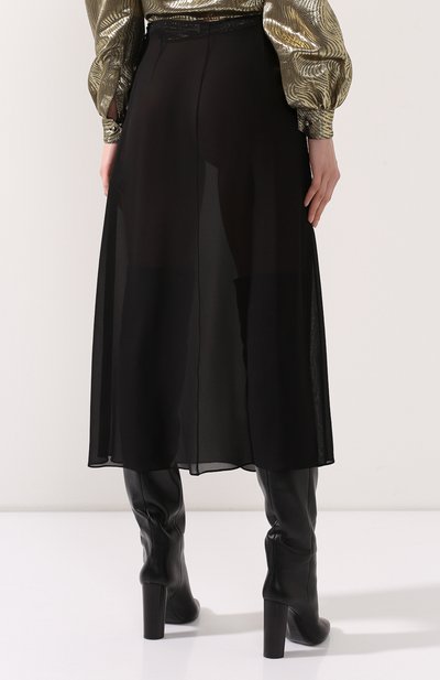 Шелковая юбка SAINT LAURENT, арт. 623880/Y059R, фото 4